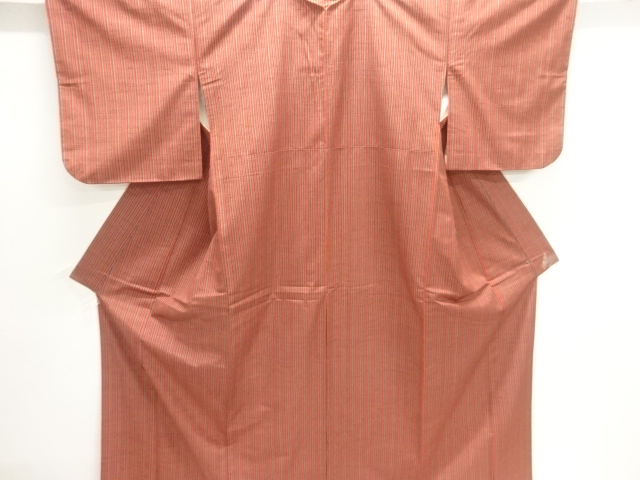 JAPANESE KIMONO / TSUMUGI / WOVEN STRIPE